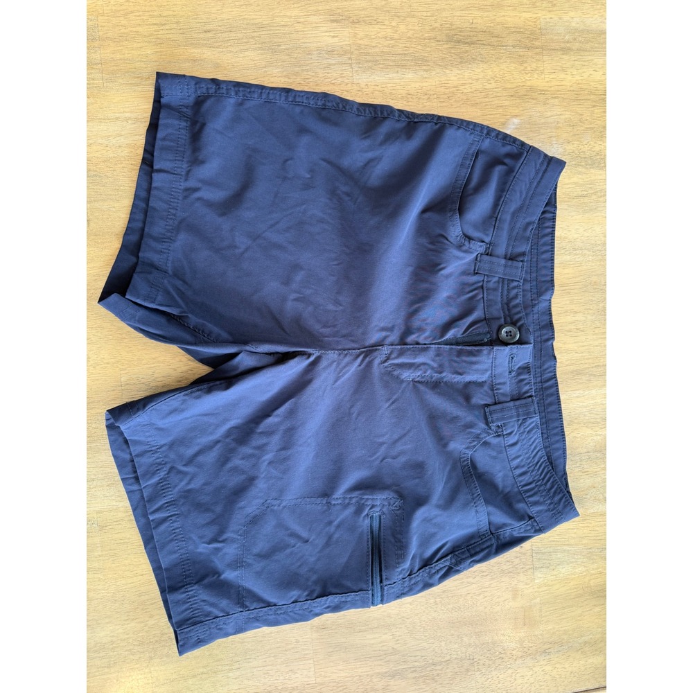 Eddie Bauer Womens Navy Blue Hiking Cargo Shorts Size 6 Active 6in Inseam
